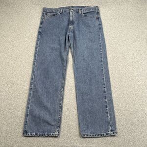 Vintage 90s Y2K Levis 505 Relaxed‎ Fit Jeans Mens 38x30 Cotton Denim Mexico Blue